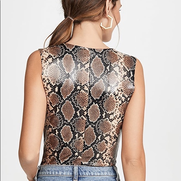 NWT! - Commando | Faux Leather Animal Bodysuit - Picture 4 of 7